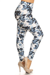 Niobe Clothing Fallen Shadow Design Plus Size Leggings - leggings