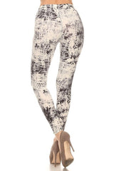 Niobe Clothing Desaturation Print Lined Leggings - leggings
