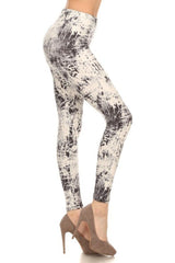 Niobe Clothing Desaturation Print Lined Leggings - leggings