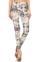 Niobe Clothing Desaturation Print Lined Leggings - leggings