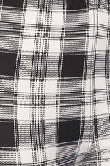 Niobe Clothing White Black Plaid Design Leggings - leggings