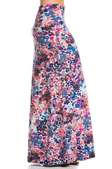 Niobe Clothing Watercolor Splash Printed Maxi Skirt - Skirts