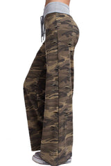 12Pm Mon Ami Distressed Army Casual Lounge Pants - pants