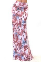 Niobe Clothing Floral Powder Design Maxi Skirt - Skirts