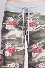 12Pm Mon Ami Floral Army Casual Lounge Pants - pants
