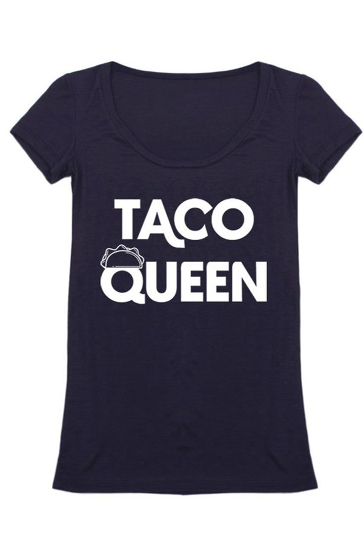 Niobe Clothing Taco Queen Scoop Neck Shirt - T-Shirts g_shirts