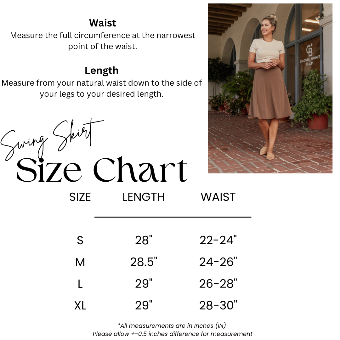 Zenana High Waist Fold Over A-Line Flared Midi Swing Skirt - Skirts sb_bottoms