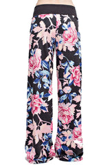 12Pm Mon Ami Charcoal Flowering Casual Lounge Pants - pants