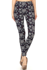 Niobe Clothing Fallen Snowflake Design Leggings - leggings