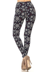Niobe Clothing Fallen Snowflake Design Leggings - leggings