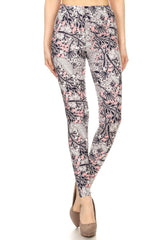 Niobe Clothing Soft Whispers Graphic Print Lined Leggings - leggings
