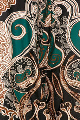 Niobe Clothing High Waist Fold Over Wide Leg Palazzo Pants (Exquisite Jade) - pants