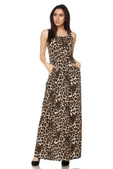 Leopard Maxi Dress dress- Niobe Clothing