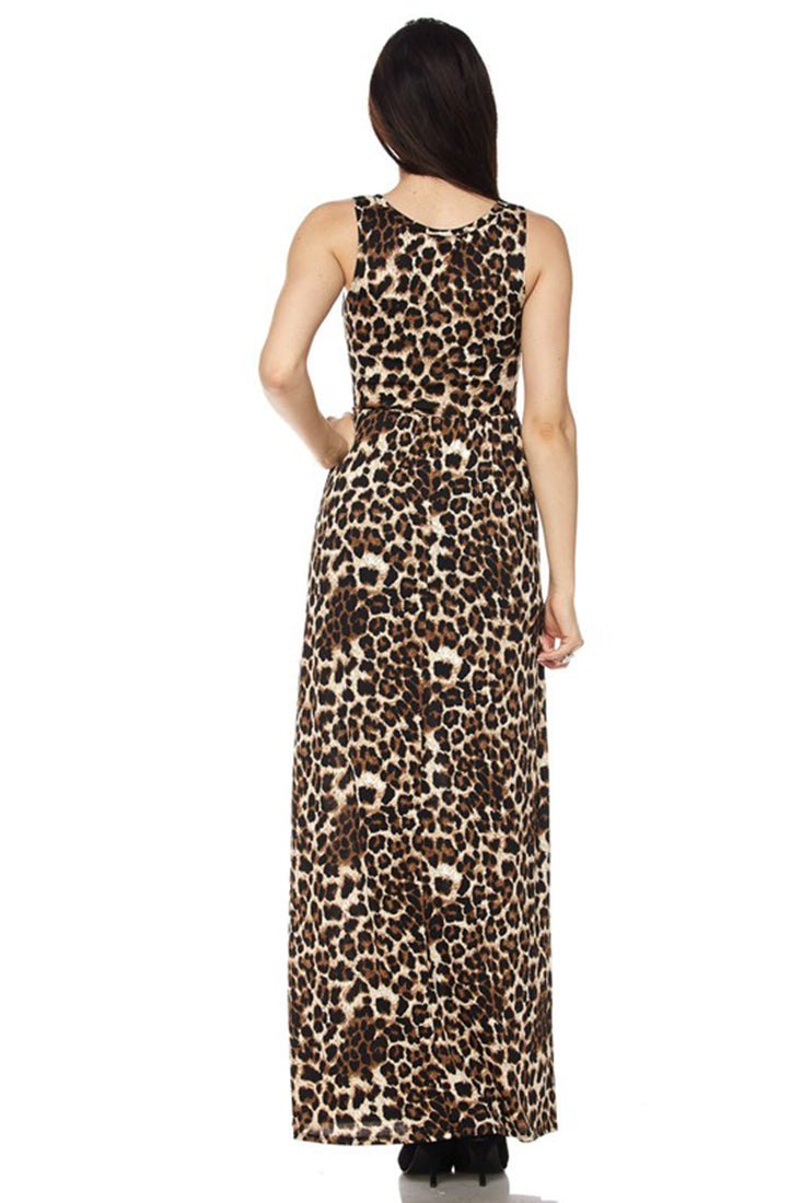 Niobe Clothing Leopard Maxi Dress - f_dresses