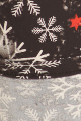 Snowflake Evening Design Leggings leggings- Niobe Clothing