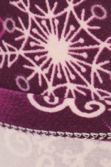 Niobe Clothing Purple Snowflake Design Leggings - leggings