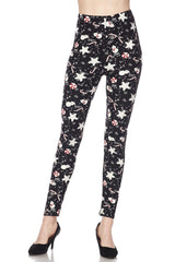 Niobe Clothing Snowman and Candy Canes Design Leggings - leggings
