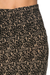 Niobe Clothing Mocha Graphite Printed Maxi Skirt - Skirts