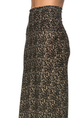 Niobe Clothing Mocha Graphite Printed Maxi Skirt - Skirts
