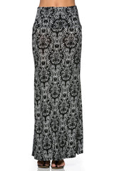Niobe Clothing Baroque Printed Maxi Skirt - Skirts