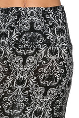 Niobe Clothing Baroque Printed Maxi Skirt - Skirts