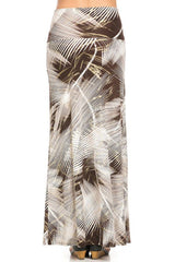 Niobe Clothing Palm Paradise Printed Maxi Skirt - Skirts