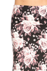Niobe Clothing Pink Rose Full Length Banded Waist Foldover Maxi Skirt - Skirts