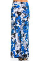 Niobe Clothing Royal Floral Printed Maxi Skirt - Skirts