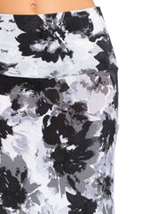 Niobe Clothing Black Floral Printed Maxi Skirt - Skirts