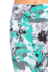 Niobe Clothing Mint Floral Printed Maxi Skirt - Skirts