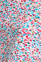 Niobe Clothing Pink/Blue Watercolor Impression Printed Maxi Skirt - Skirts