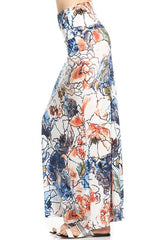 Niobe Clothing Light Mosaic Floral Printed Maxi Skirt - Skirts