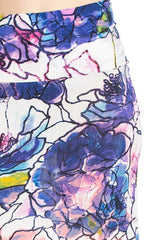 Niobe Clothing Violet Mosaic Floral Printed Maxi Skirt - Skirts