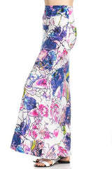 Niobe Clothing Violet Mosaic Floral Printed Maxi Skirt - Skirts