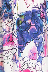 Niobe Clothing Violet Mosaic Floral Printed Maxi Skirt - Skirts