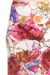 Niobe Clothing Sunset Mosaic Floral Printed Maxi Skirt - Skirts