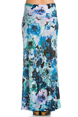 Niobe Clothing Serene Blossom Printed Maxi Skirt - Skirts