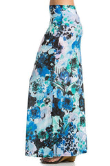 Niobe Clothing Serene Blossom Printed Maxi Skirt - Skirts