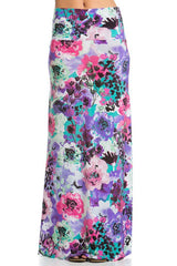Niobe Clothing Pastel Blossom Printed Maxi Skirt - Skirts