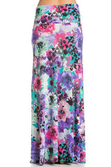 Niobe Clothing Pastel Blossom Printed Maxi Skirt - Skirts