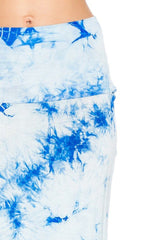 Niobe Clothing Sky Blue Tie Dye Printed Maxi Skirt - Skirts