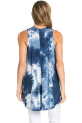 Azules Sleeveless A-line Tank Tunic (Bermuda Triangle) - Tunics