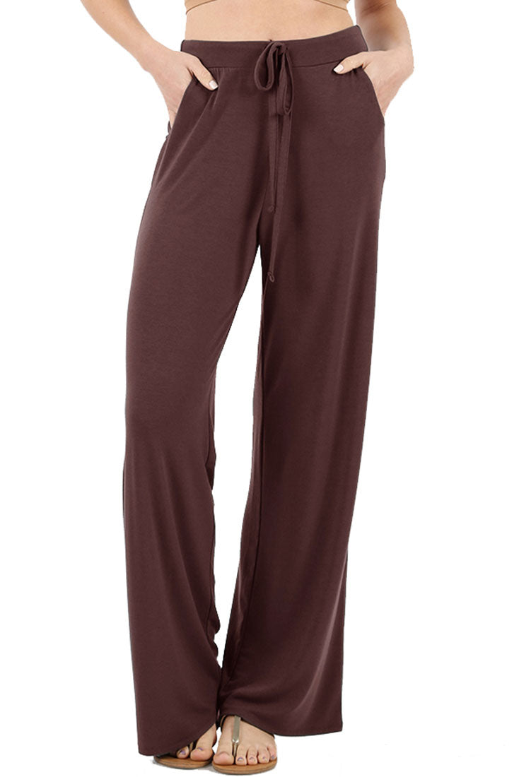 Zenana Casual Loose Fit Comfortable Lounge Pajama Pants - sb_bottoms