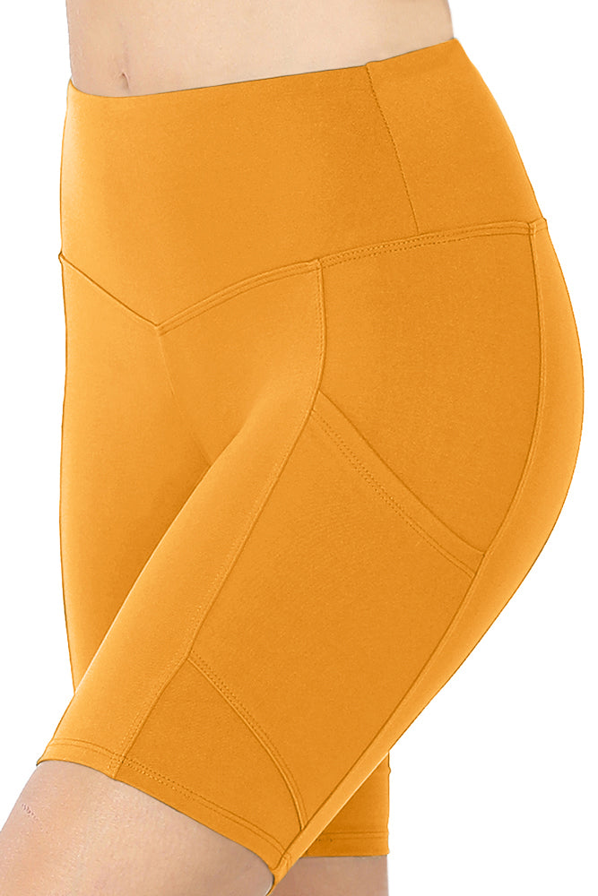Zenana High Waist Active Biker Running Yoga Shorts w/ Pockets - Jogger Shorts sb_bottoms