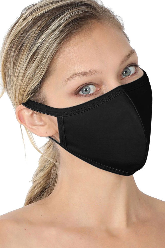 Niobe Clothing Unisex Reusable Cotton Cloth Face Mask w/ Filter Pocket - Fashion Face Masks Face Mask