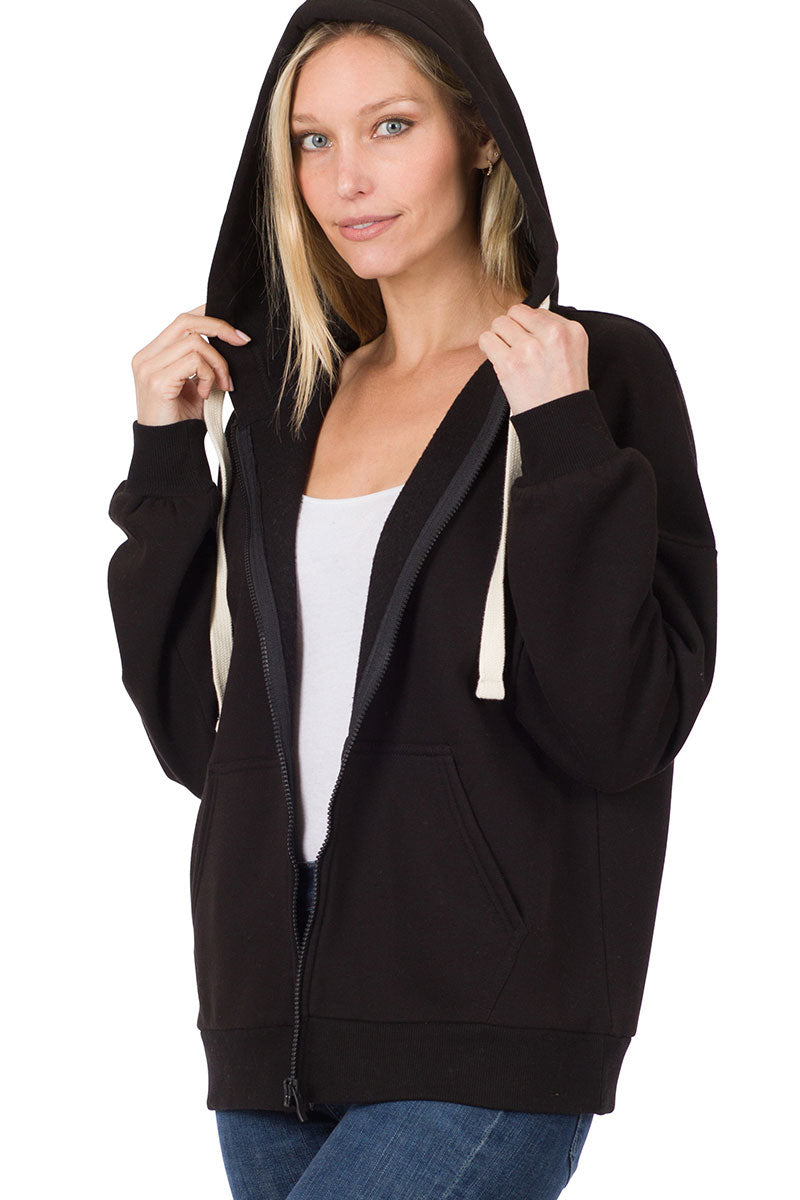 Niobe Clothing Zipper Hoodie Sweat Jacket - Coats & Jackets sb_outerwear