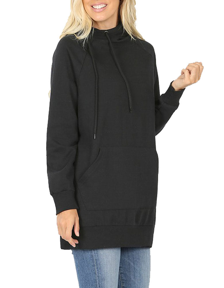 Zenana Pullover Sweater with Side Tie - Sweatshirts sb_outerwear
