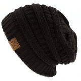 C.C. Unisex Soft Stretch Knit Slouchy Skull Cap Beanie - Hats
