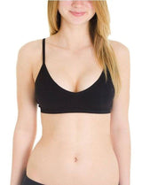 Niobe Clothing Seamless V Neck Padded Bralette - Bras