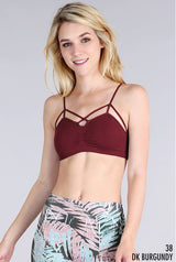 Nikibiki Strappy Criss Cross Front Nylon Bra - Bras